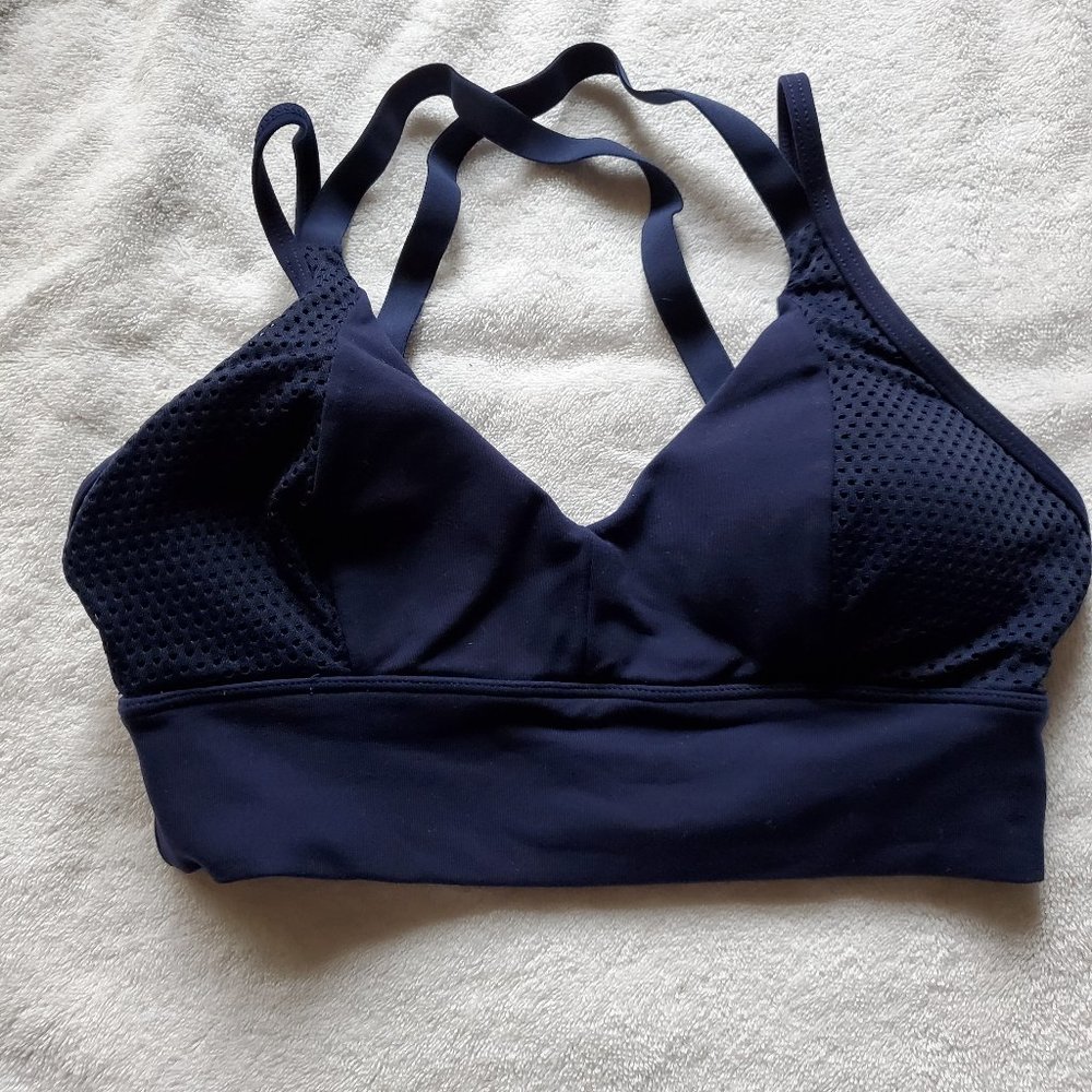 Lorna Jane Strappy Blue Sports Bra